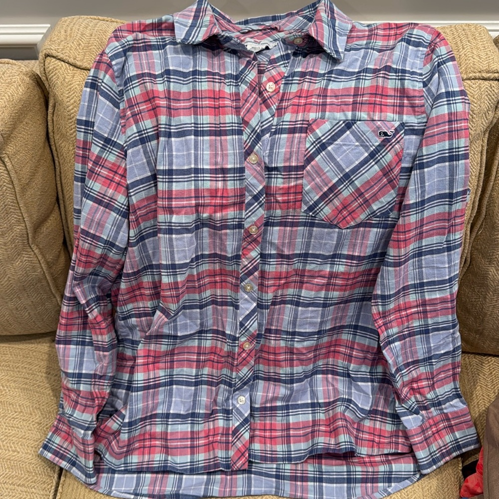 Vineyard Vines Flannel shirt. Size 16